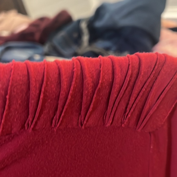 Joseph a ripkoff red high neck size large - Picture 5 of 8